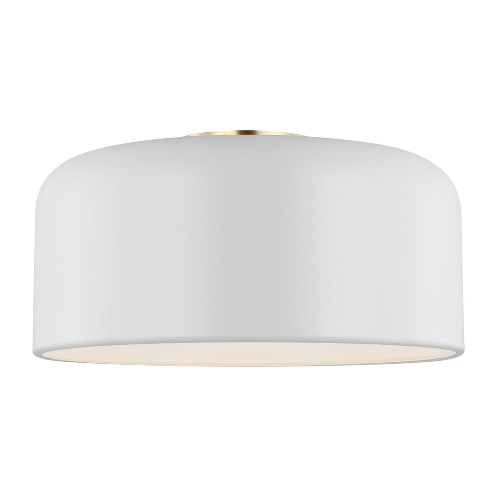 Visual Comfort Studio Canada - 7605401-115 - One Light Flush Mount - Malone - Matte White