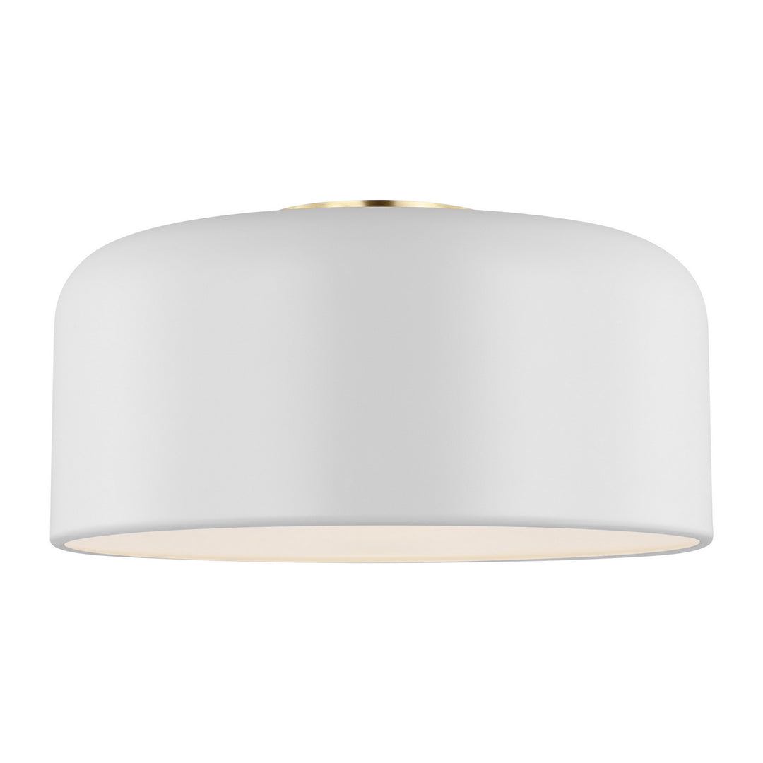 Visual Comfort Studio Canada - 7605401-115 - One Light Flush Mount - Malone - Matte White