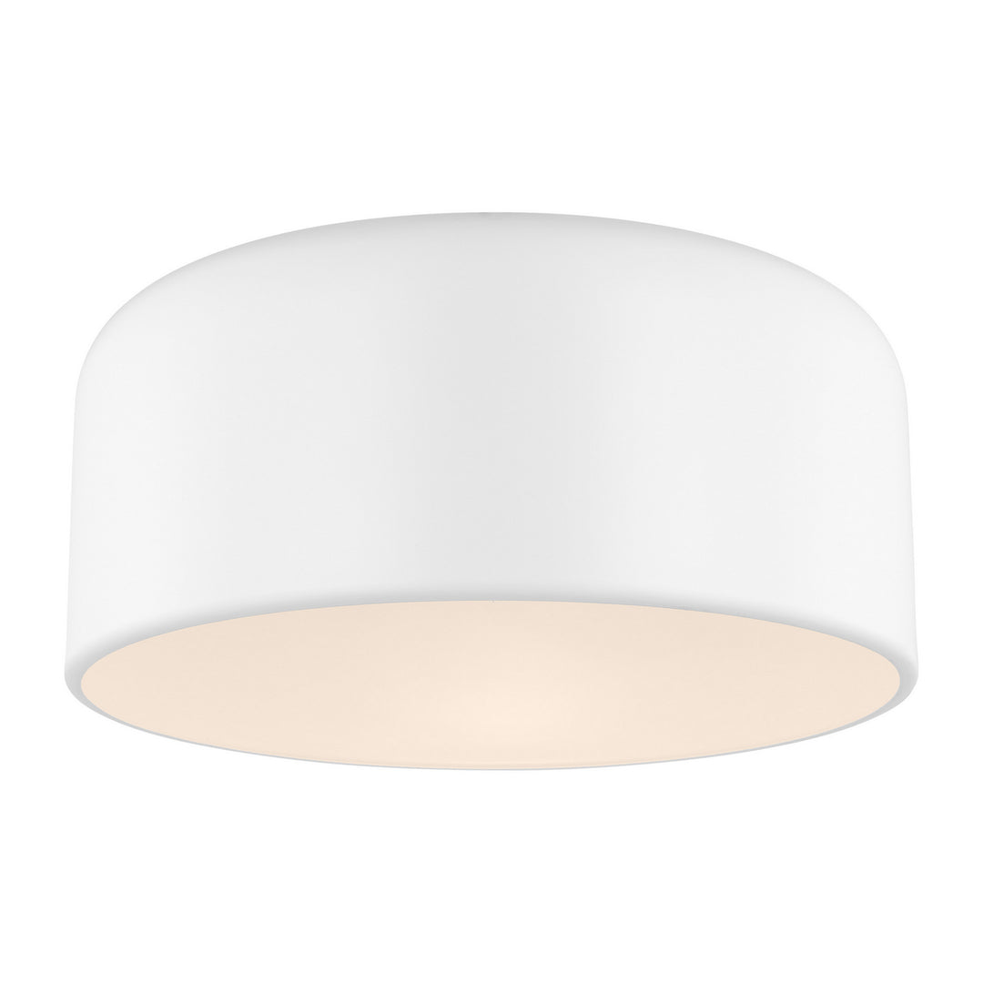 Visual Comfort Studio Canada - 7605401-115 - One Light Flush Mount - Malone - Matte White