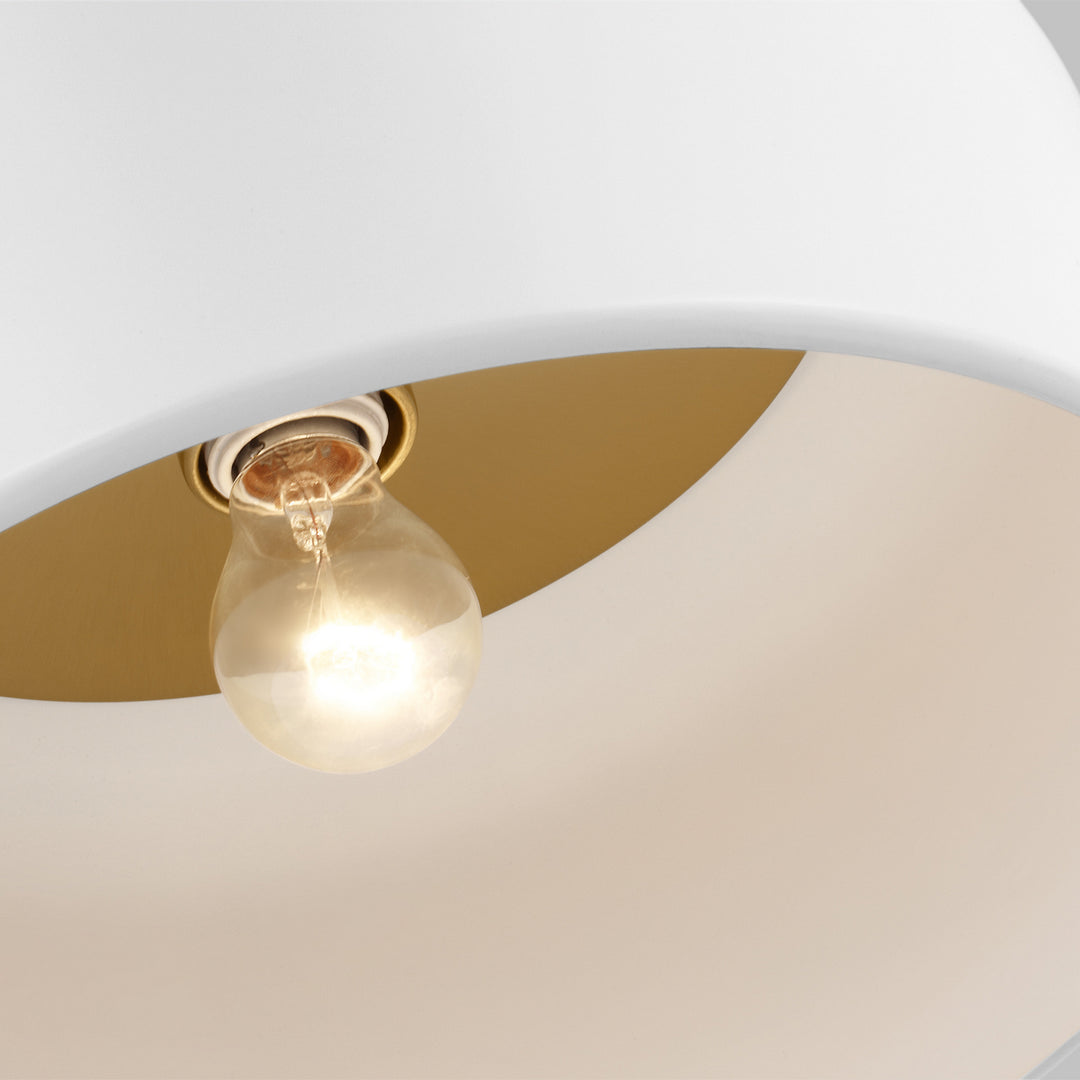 Visual Comfort Studio Canada - 7605401-115 - One Light Flush Mount - Malone - Matte White