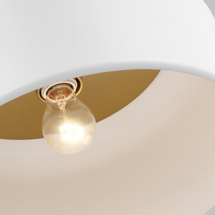 Visual Comfort Studio Canada - 7605401-115 - One Light Flush Mount - Malone - Matte White