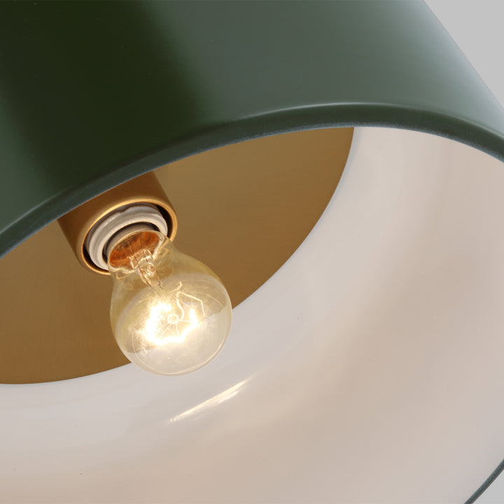 Visual Comfort Studio Canada - 7605401-145 - One Light Flush Mount - Malone - Olive