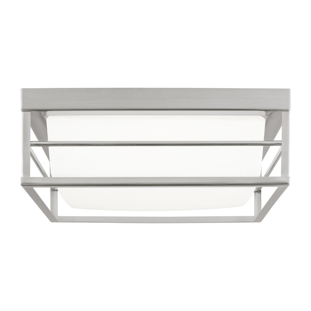 Dearborn LED Flush Mount in Brushed Nickel - available from The Lighting Shoppe, trusted by Canadian homeowners