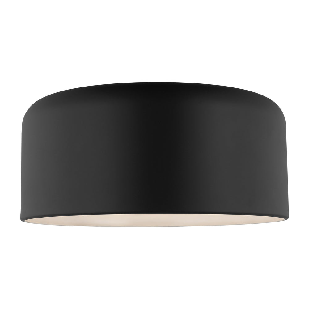 Visual Comfort Studio Canada - 7705401-112 - One Light Flush Mount - Malone - Midnight Black