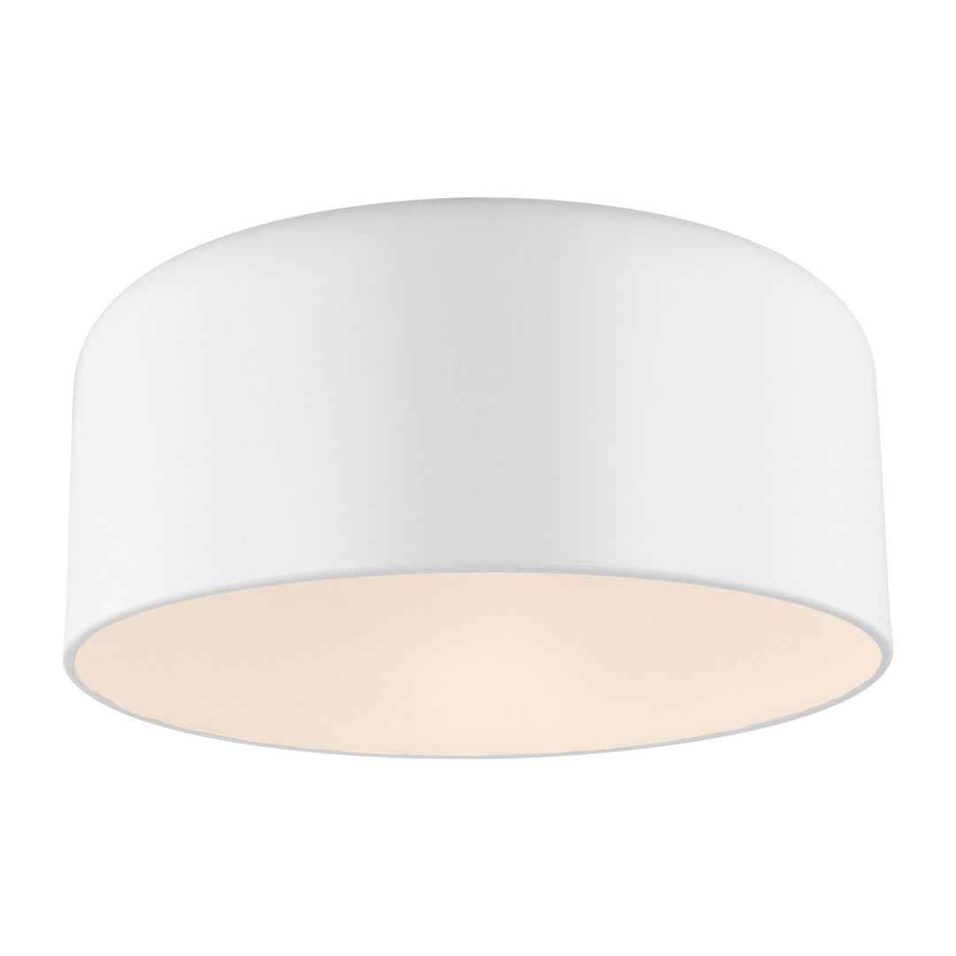 Visual Comfort Studio Canada - 7705401-115 - One Light Flush Mount - Malone - Matte White