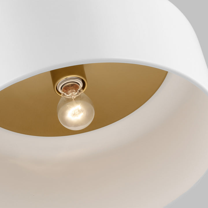 Visual Comfort Studio Canada - 7705401-115 - One Light Flush Mount - Malone - Matte White