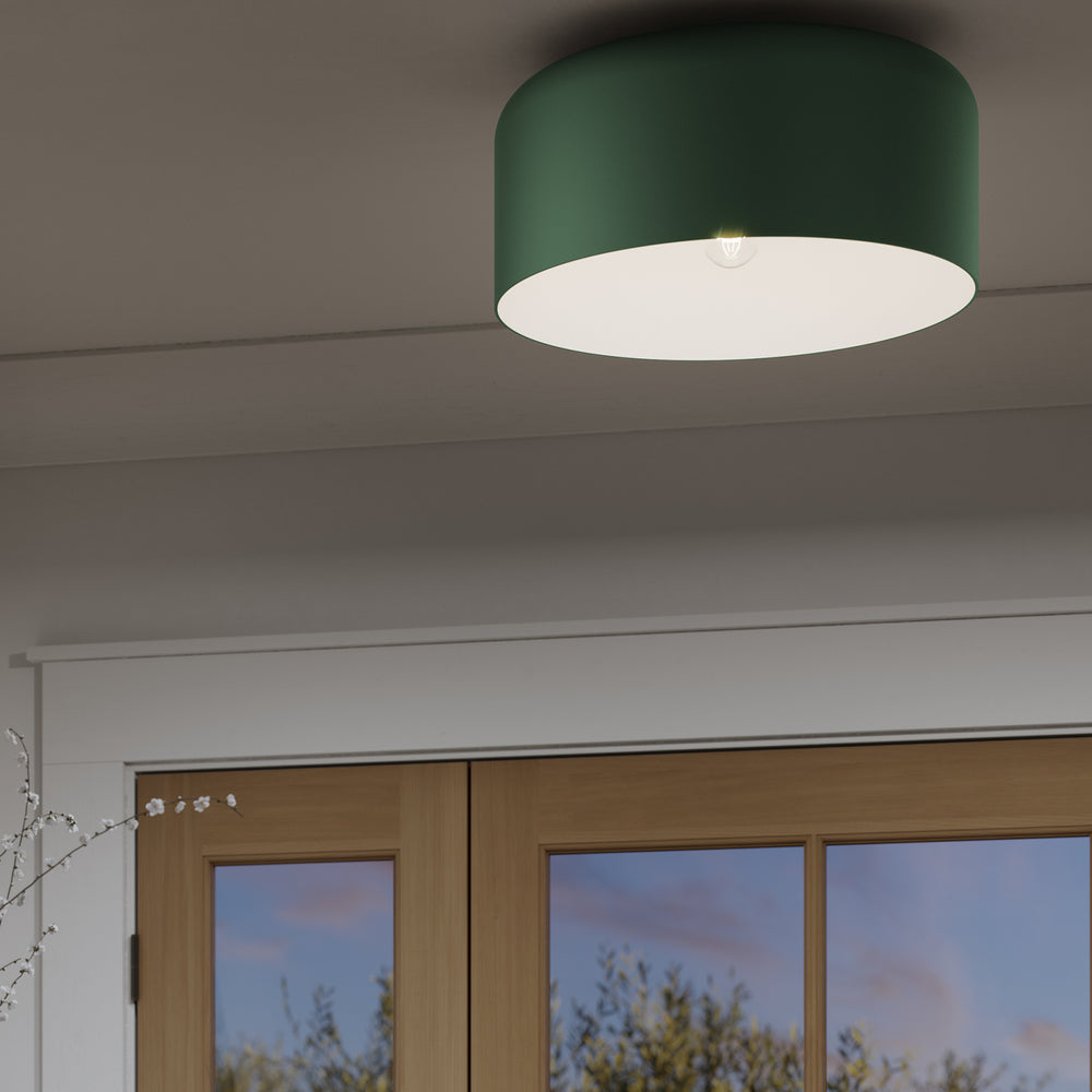 Visual Comfort Studio Canada - 7705401-145 - One Light Flush Mount - Malone - Olive