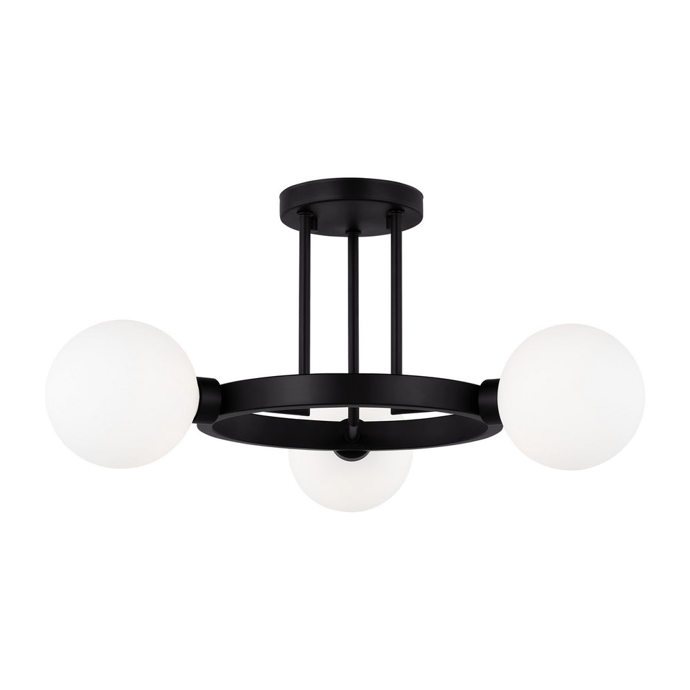 Visual Comfort Studio Canada - 7761603-112 - Three Light Semi-Flush Mount - Clybourn - Midnight Black