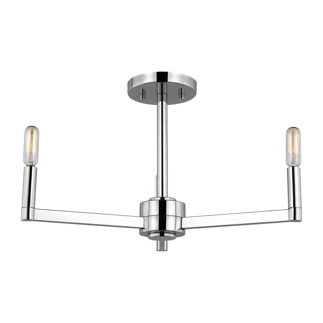 Visual Comfort Studio Canada - 7764203-05 - Three Light Semi-Flush Mount - Fullton - Chrome
