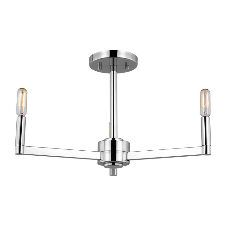 Visual Comfort Studio Canada - 7764203-05 - Three Light Semi-Flush Mount - Fullton - Chrome