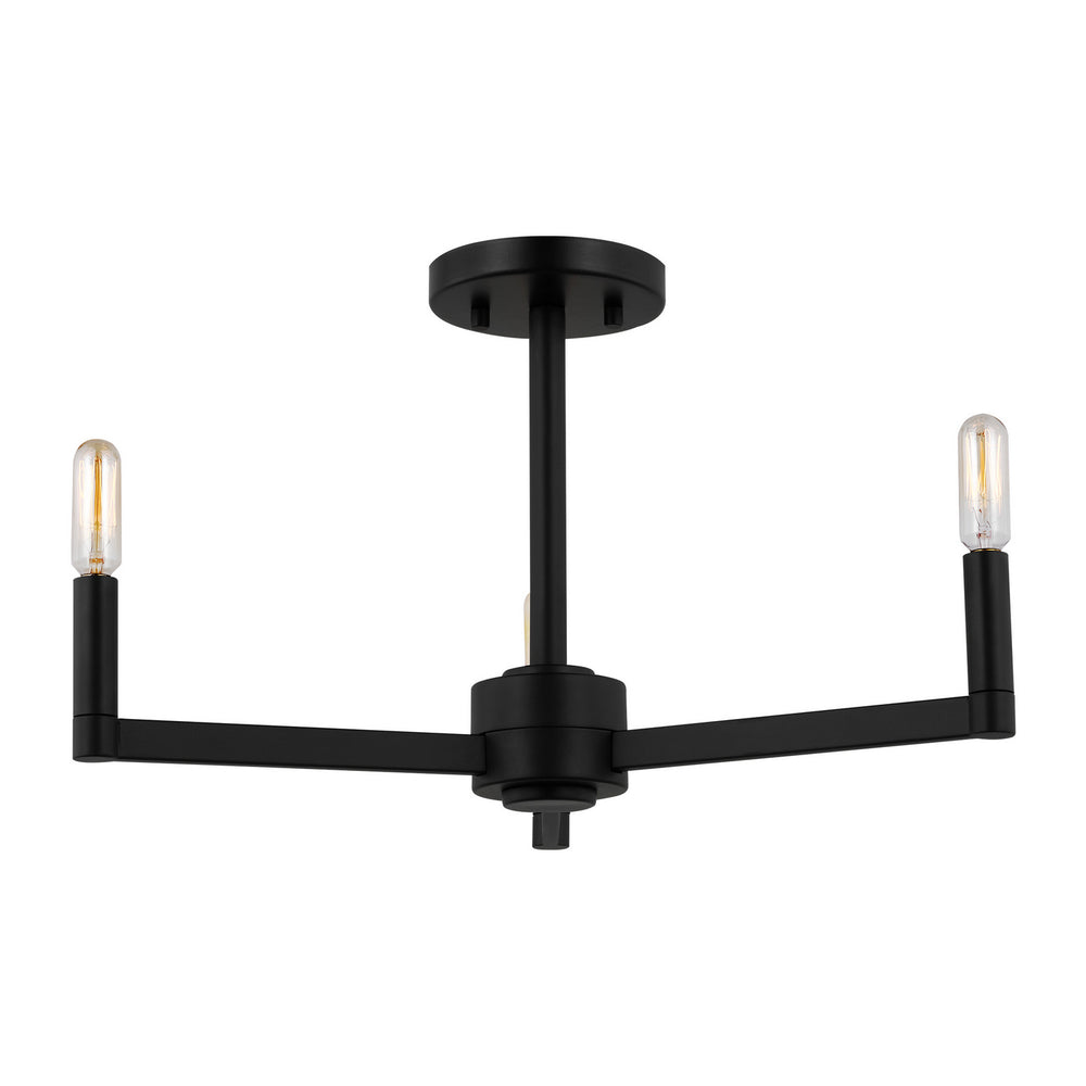 Visual Comfort Studio Canada - 7764203-112 - Three Light Semi-Flush Mount - Fullton - Midnight Black