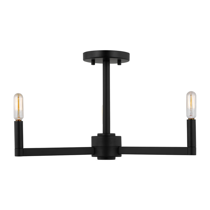 Visual Comfort Studio Canada - 7764203-112 - Three Light Semi-Flush Mount - Fullton - Midnight Black