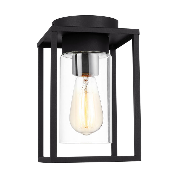 Vado One Light Outdoor Flush Mount in Black - available from The Lighting Shoppe, trusted by Canadian homeowners