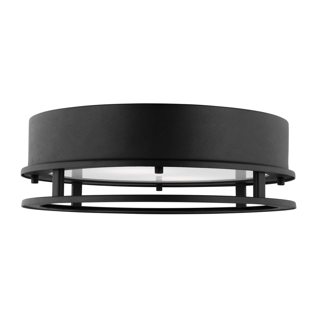 Union LED Outdoor Flush Mount in Black - available from The Lighting Shoppe, trusted by Canadian homeowners