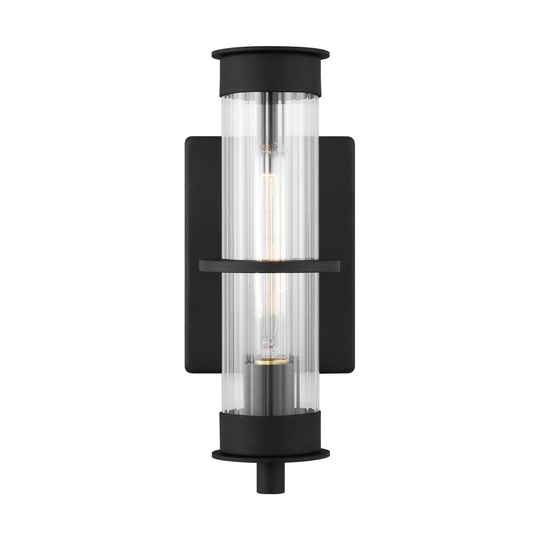 Alcona One Light Outdoor Wall Lantern in Black - available from The Lighting Shoppe, trusted by Canadian homeowners