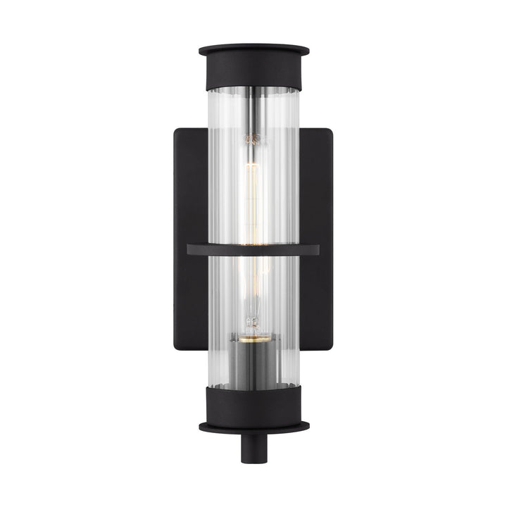 Alcona One Light Outdoor Wall Lantern in Black - available from The Lighting Shoppe, trusted by Canadian homeowners