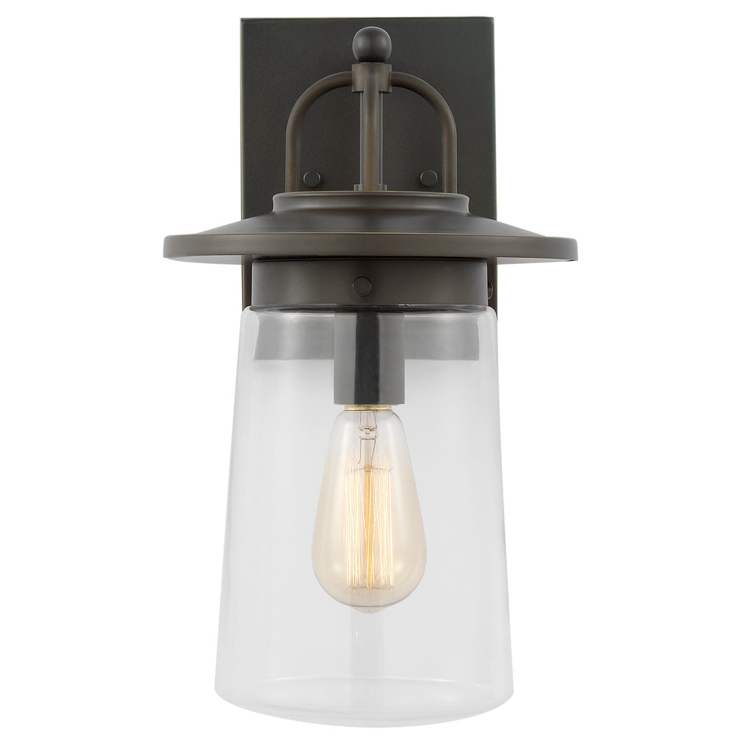 Tybee One Light Outdoor Wall Lantern in Antique Bronze - available from The Lighting Shoppe, trusted by Canadian homeowners