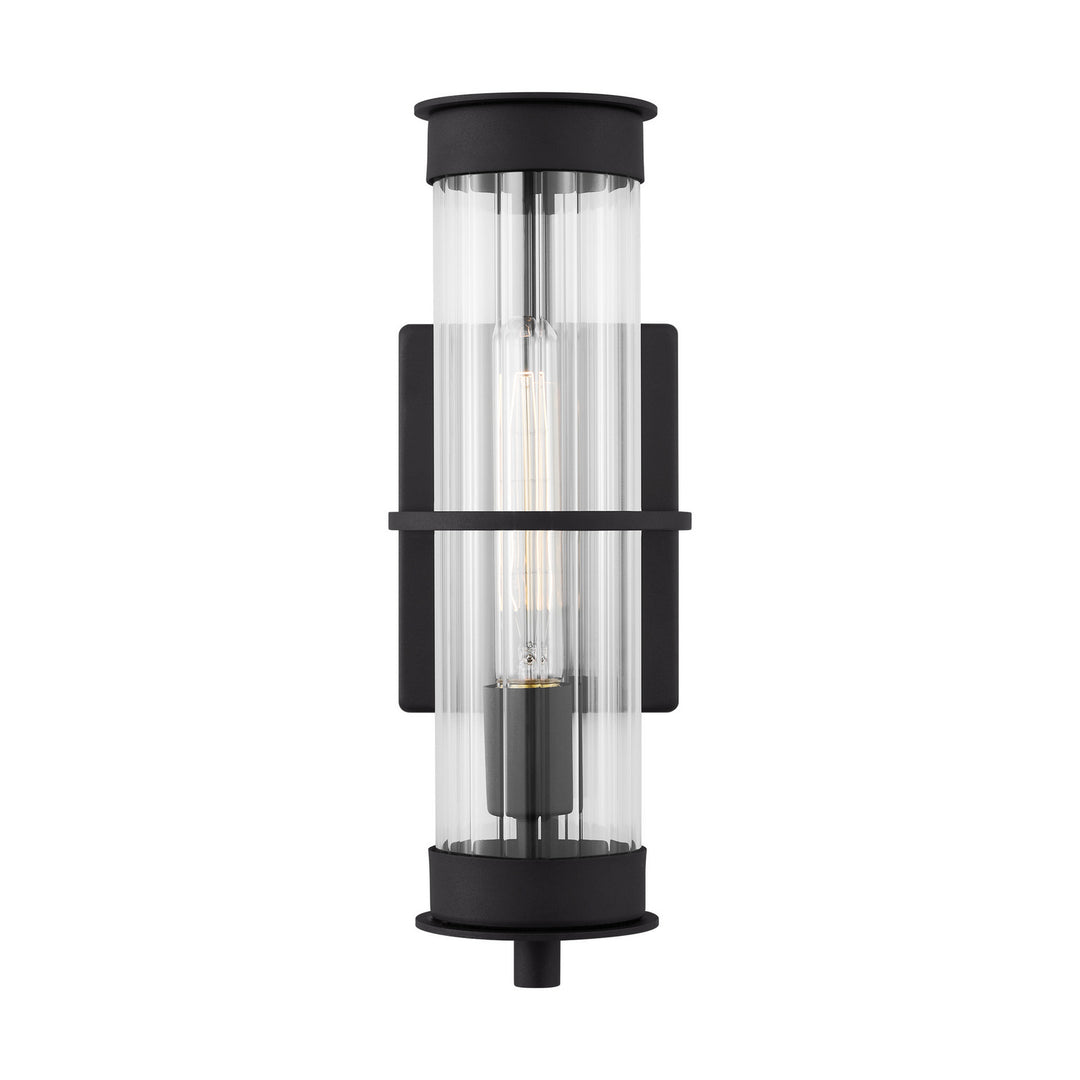 Alcona One Light Outdoor Wall Lantern in Black - available from The Lighting Shoppe, trusted by Canadian homeowners