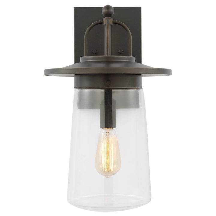 Tybee One Light Outdoor Wall Lantern in Antique Bronze - available from The Lighting Shoppe, trusted by Canadian homeowners