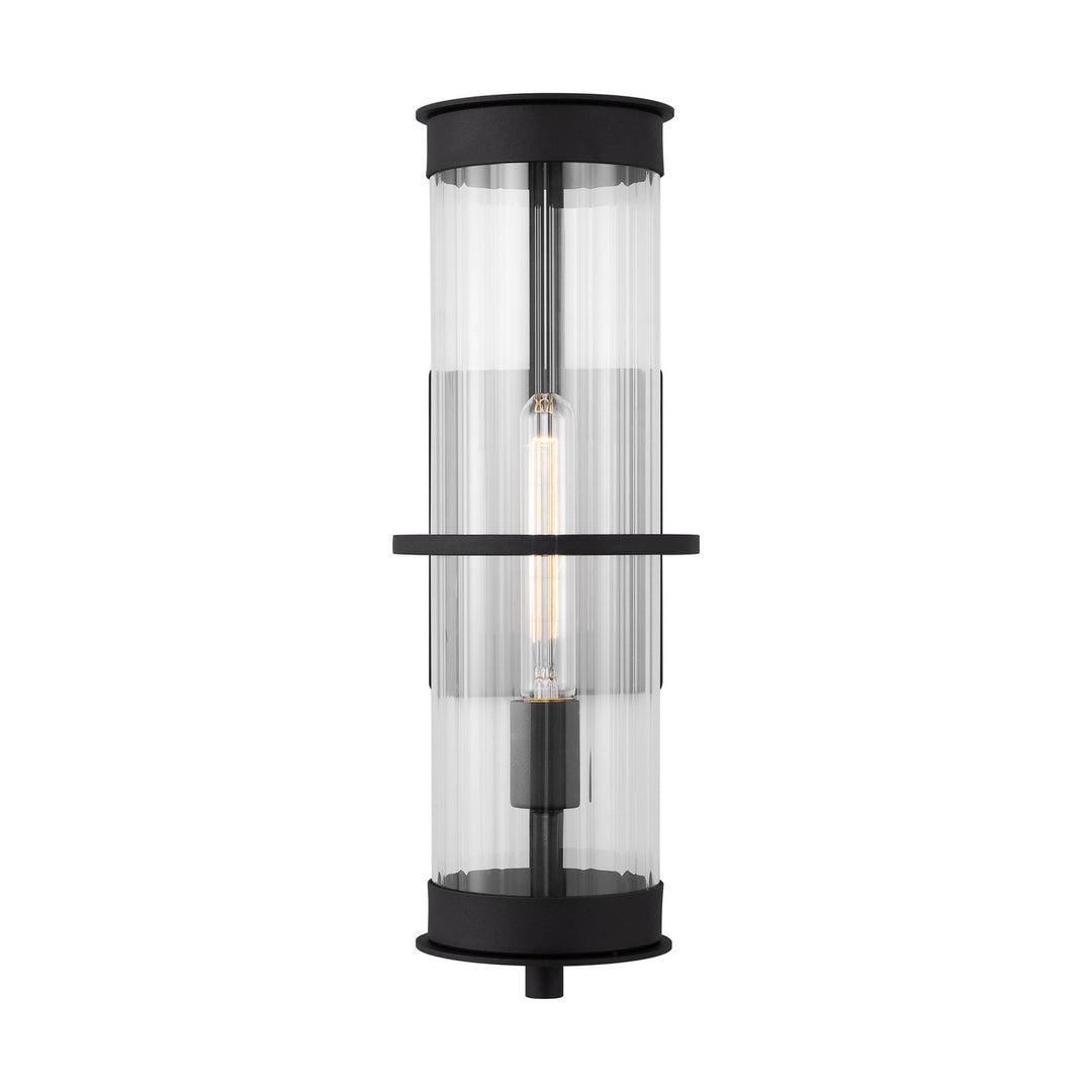 Alcona One Light Outdoor Wall Lantern in Black - available from The Lighting Shoppe, trusted by Canadian homeowners