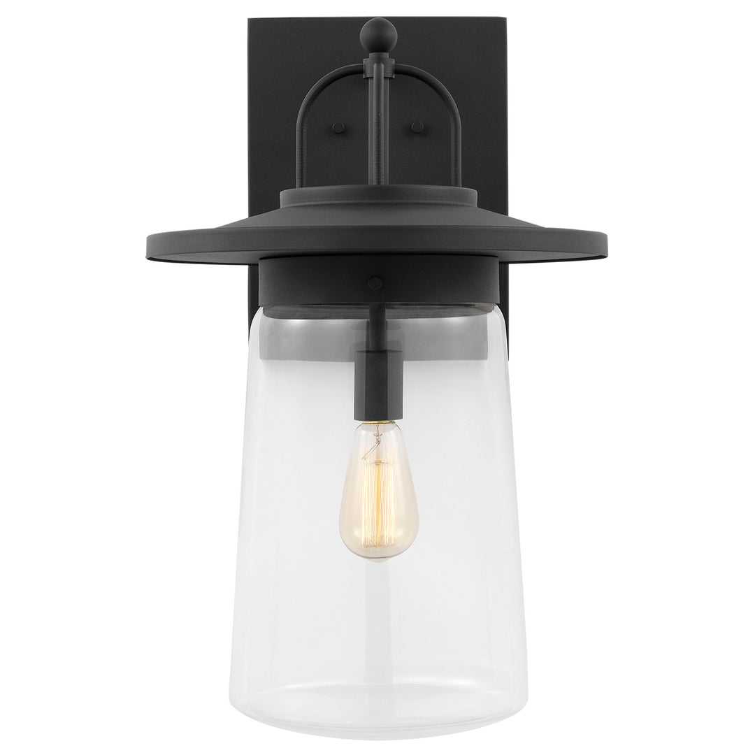 Tybee One Light Outdoor Wall Lantern in Black - available from The Lighting Shoppe, trusted by Canadian homeowners