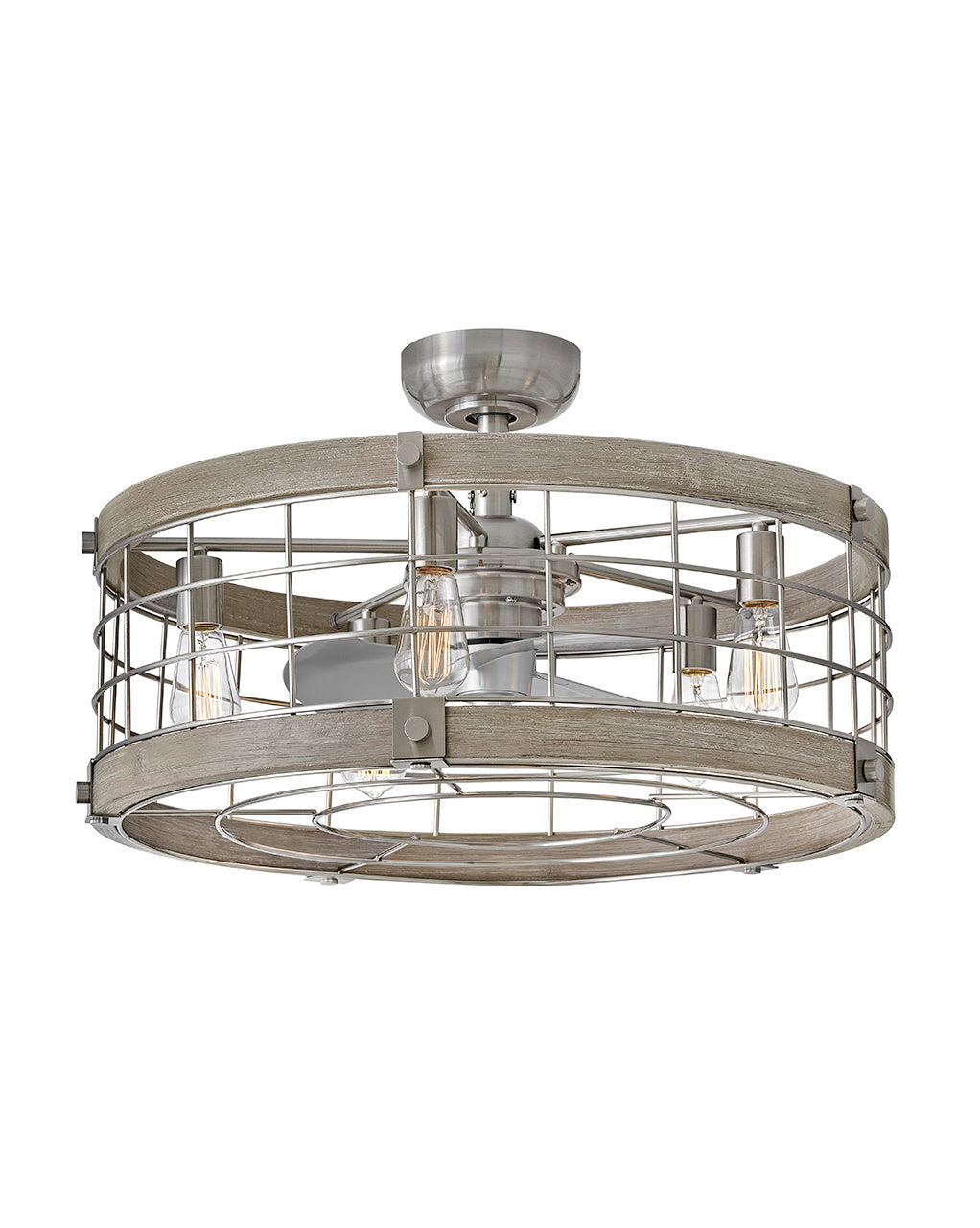 Bryce 27" LED Fandelier in Brushed Nickel - available from The Lighting Shoppe, trusted by Canadian homeowners