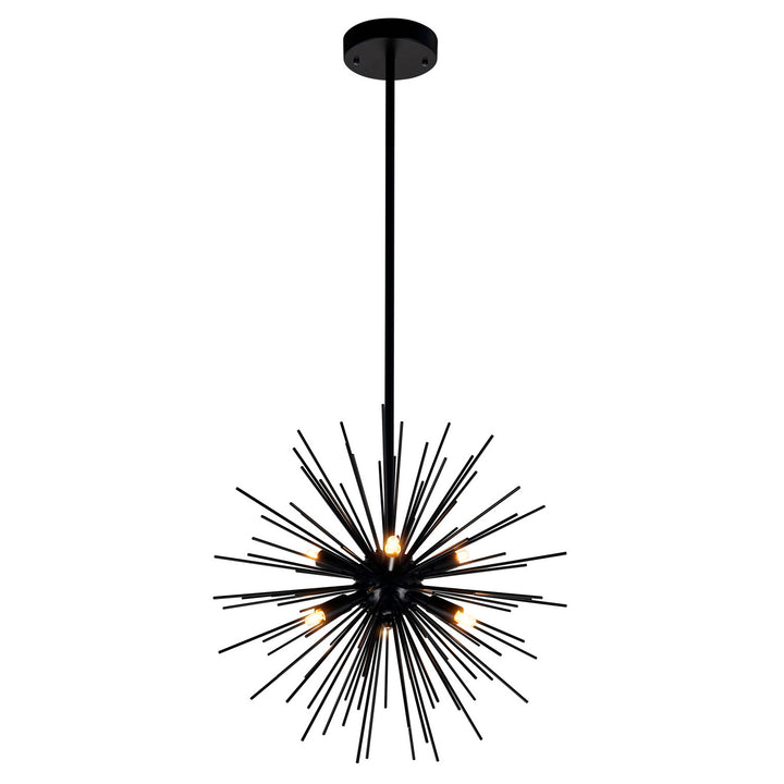 Savannah Six Light Chandelier in Black - available from The Lighting Shoppe, trusted by Canadian homeowners