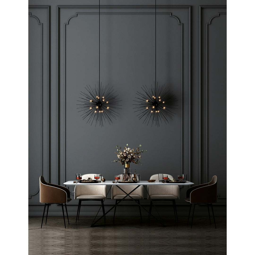 CWI Lighting Canada - 1034P40-14-101 - 14 Light Chandelier - Savannah - Black