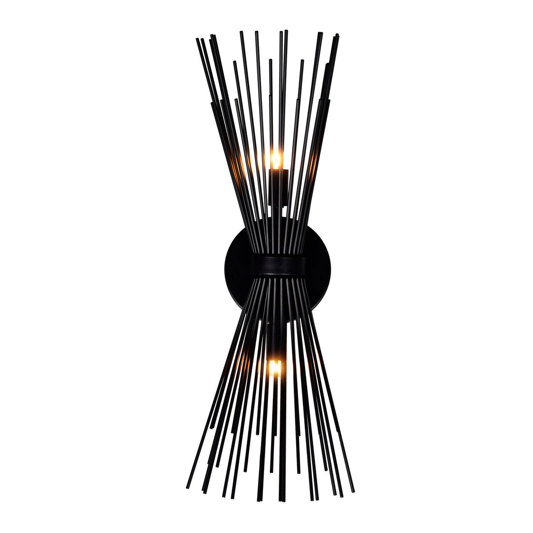 Savannah Two Light Wall Sconce in Black - available from The Lighting Shoppe, trusted by Canadian homeowners