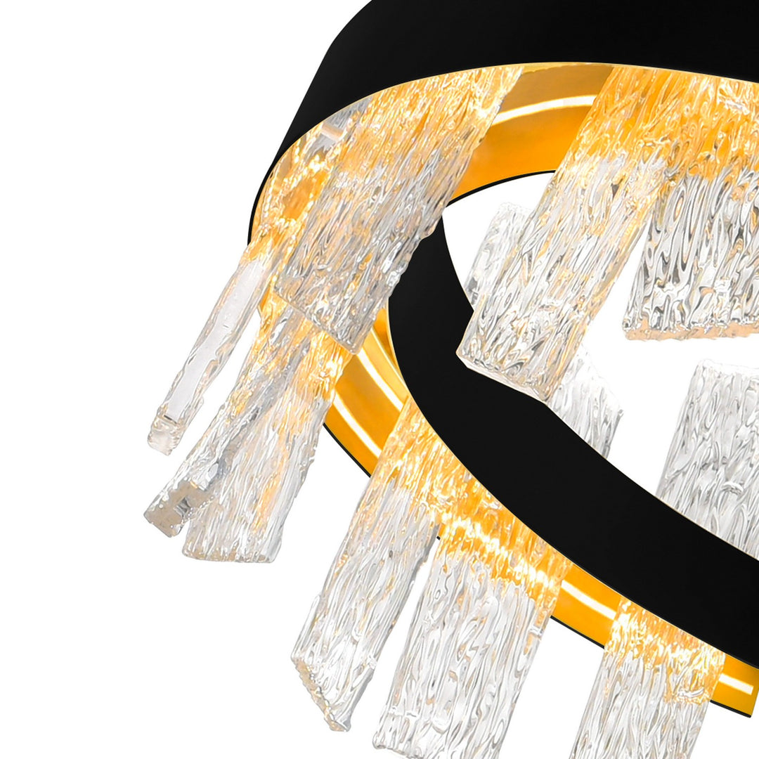 CWI Lighting Canada - 1246P24-101-A - LED Chandelier - Guadiana - Black & Satin Gold