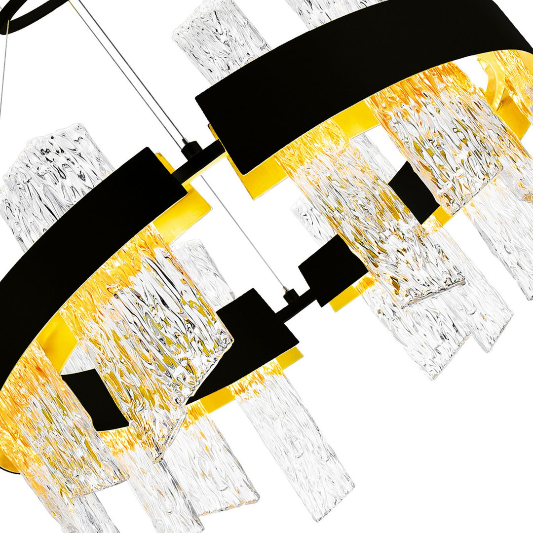 CWI Lighting Canada - 1246P24-101-A - LED Chandelier - Guadiana - Black & Satin Gold