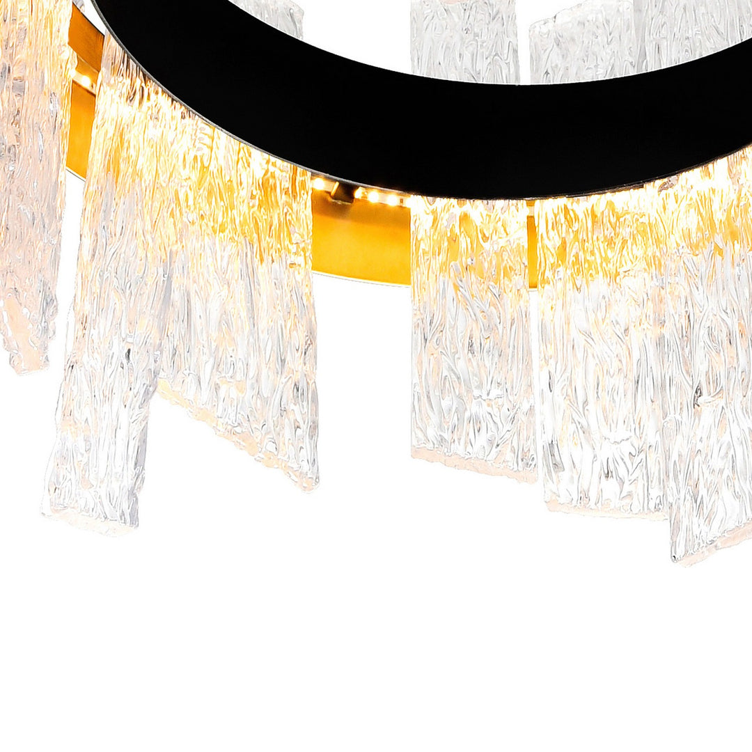 CWI Lighting Canada - 1246P24-101-A - LED Chandelier - Guadiana - Black & Satin Gold