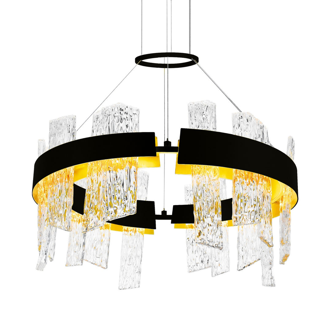 CWI Lighting Canada - 1246P24-101-A - LED Chandelier - Guadiana - Black & Satin Gold