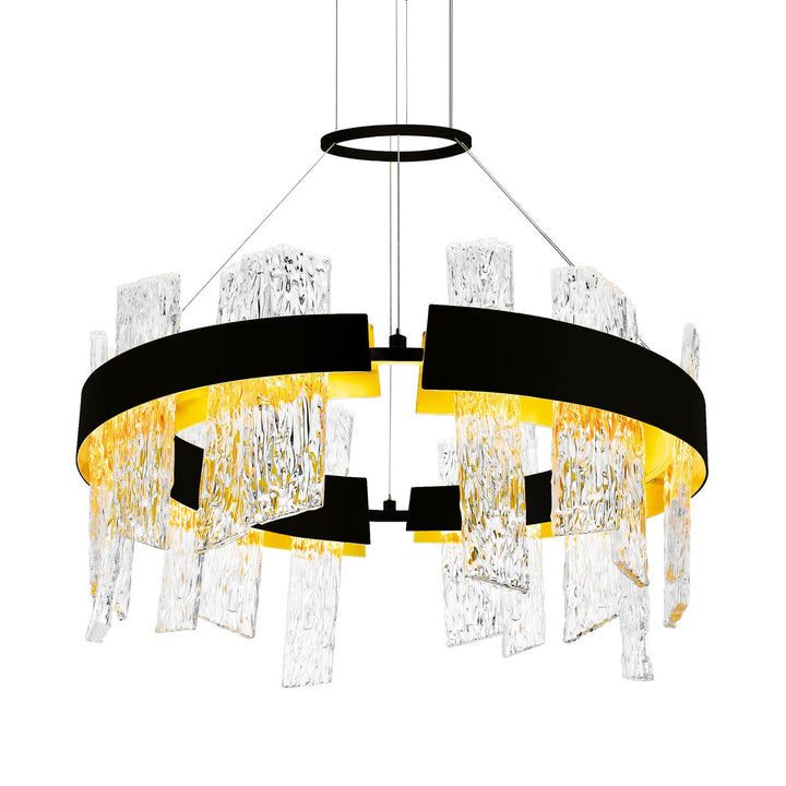 CWI Lighting Canada - 1246P24-101-A - LED Chandelier - Guadiana - Black & Satin Gold