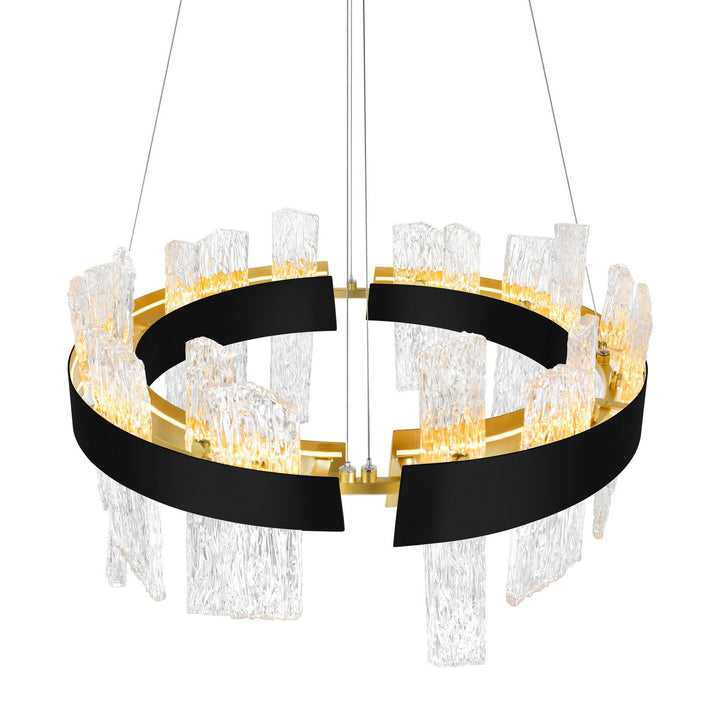 CWI Lighting Canada - 1246P24-101-A - LED Chandelier - Guadiana - Black & Satin Gold