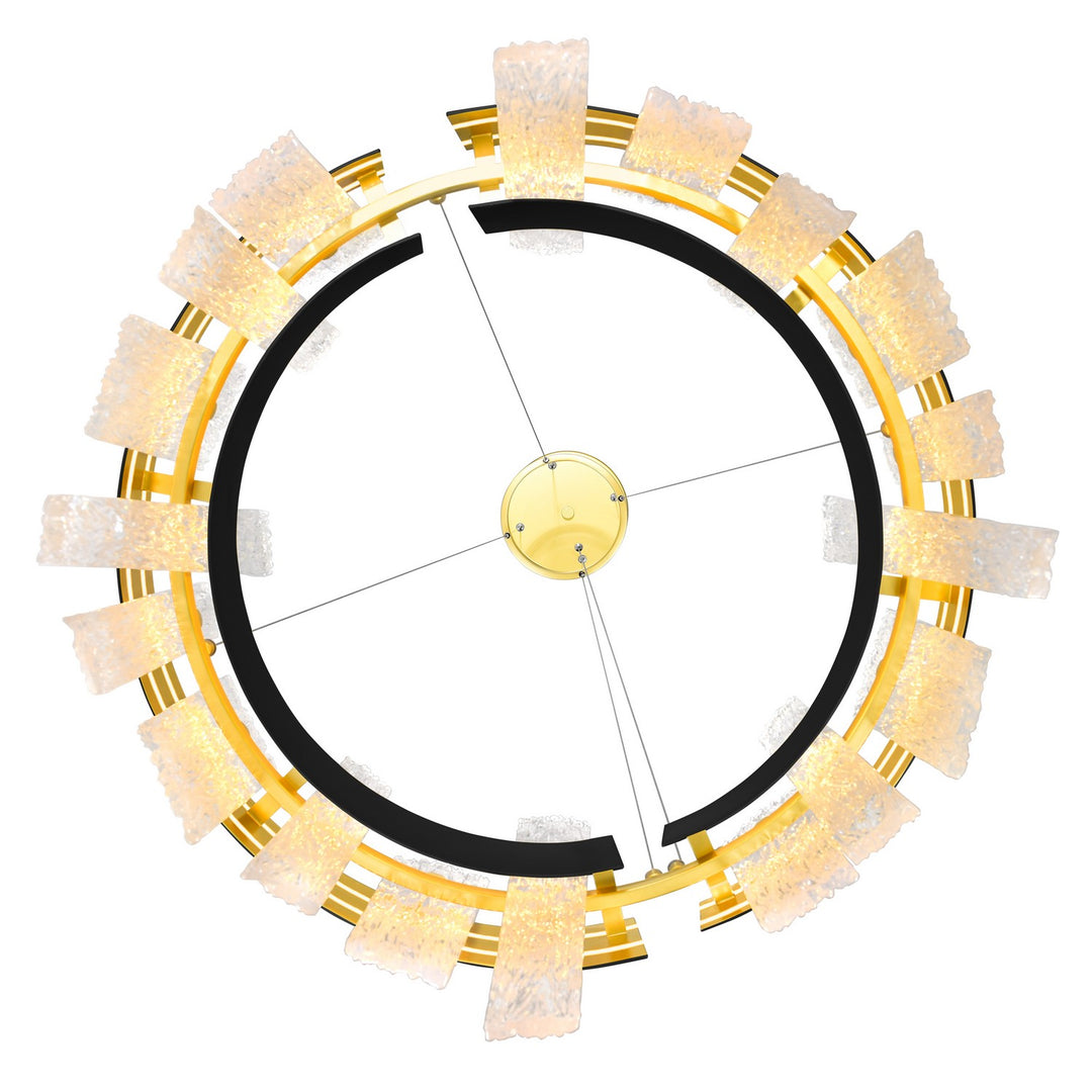 CWI Lighting Canada - 1246P24-101-A - LED Chandelier - Guadiana - Black & Satin Gold