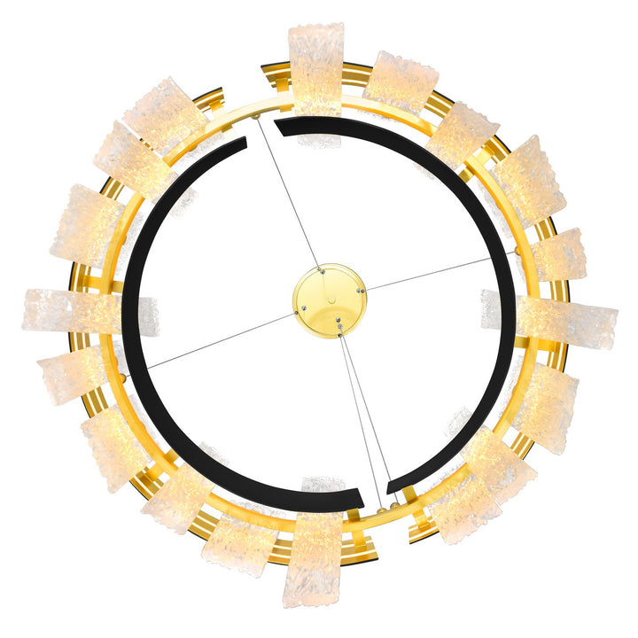 CWI Lighting Canada - 1246P24-101-A - LED Chandelier - Guadiana - Black & Satin Gold