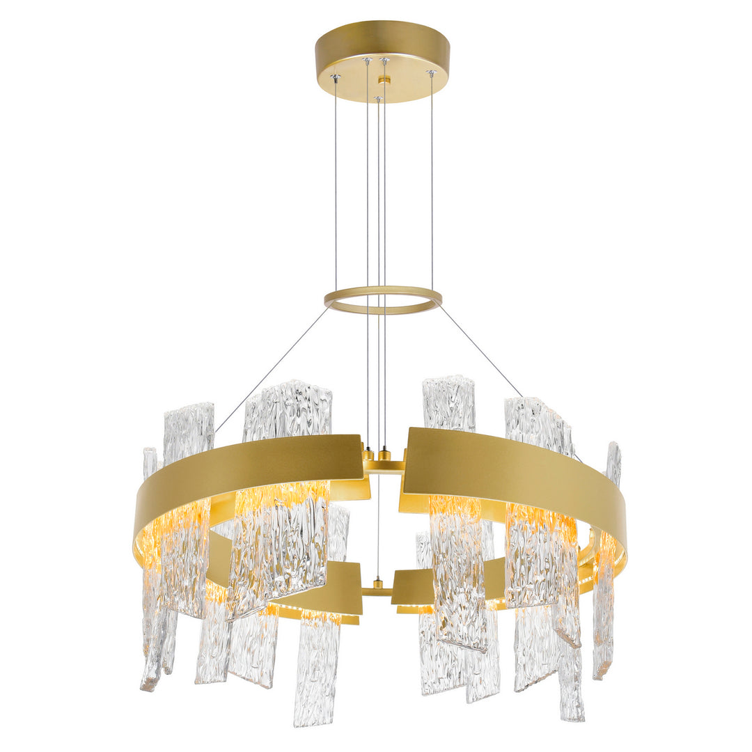 Guadiana LED Chandelier in Satin Gold - available from The Lighting Shoppe, trusted by Canadian homeowners