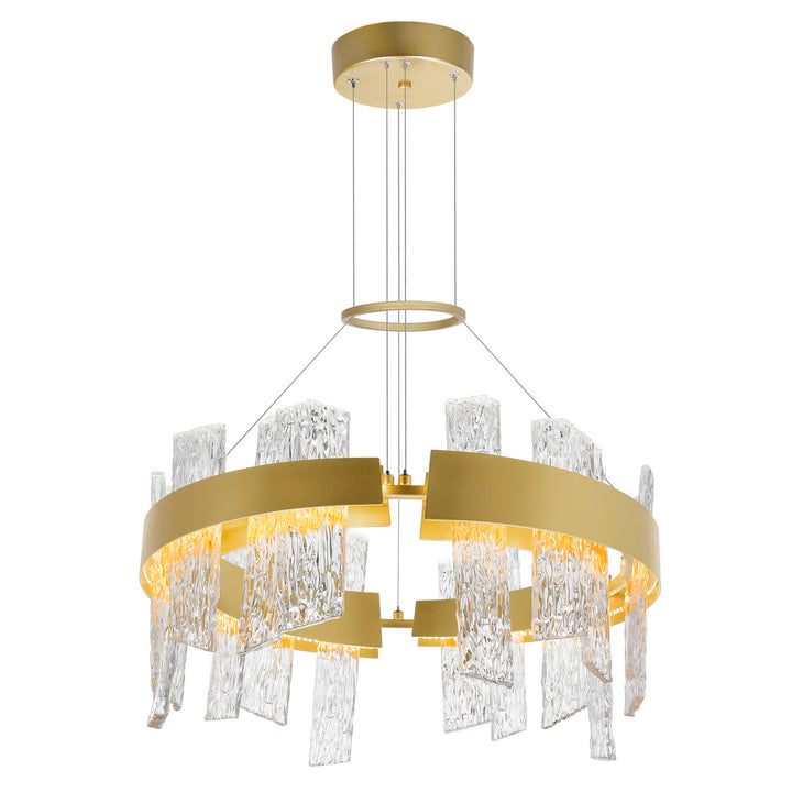 Guadiana LED Chandelier in Satin Gold - available from The Lighting Shoppe, trusted by Canadian homeowners