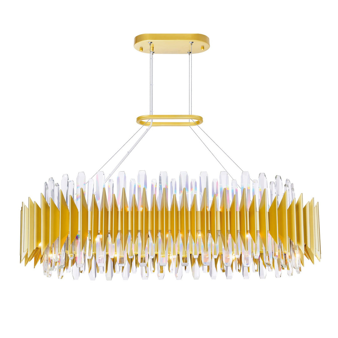 Cityscape 20 Light Chandelier in Satin Gold - available from The Lighting Shoppe, trusted by Canadian homeowners