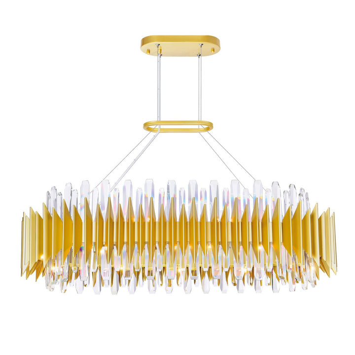 Cityscape 20 Light Chandelier in Satin Gold - available from The Lighting Shoppe, trusted by Canadian homeowners
