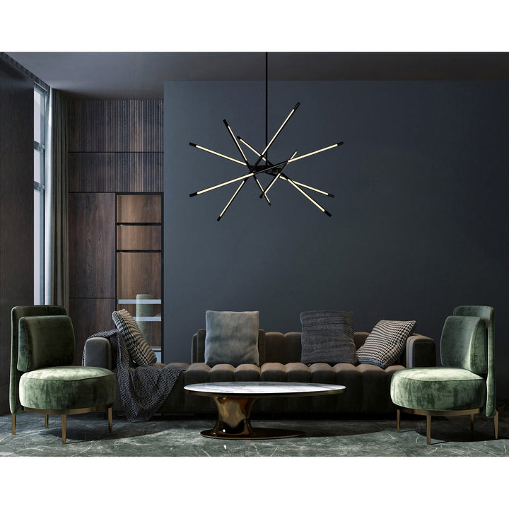 CWI Lighting Canada - 1375P31-6-101 - LED Chandelier - Oskil - Black