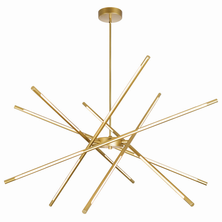 Oskil LED Chandelier in Satin Gold - available from The Lighting Shoppe, trusted by Canadian homeowners