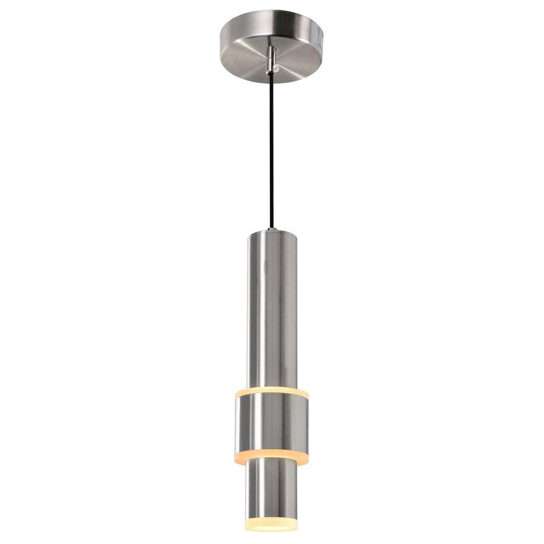 Lena LED Mini Pendant in Satin Nickel - available from The Lighting Shoppe, trusted by Canadian homeowners