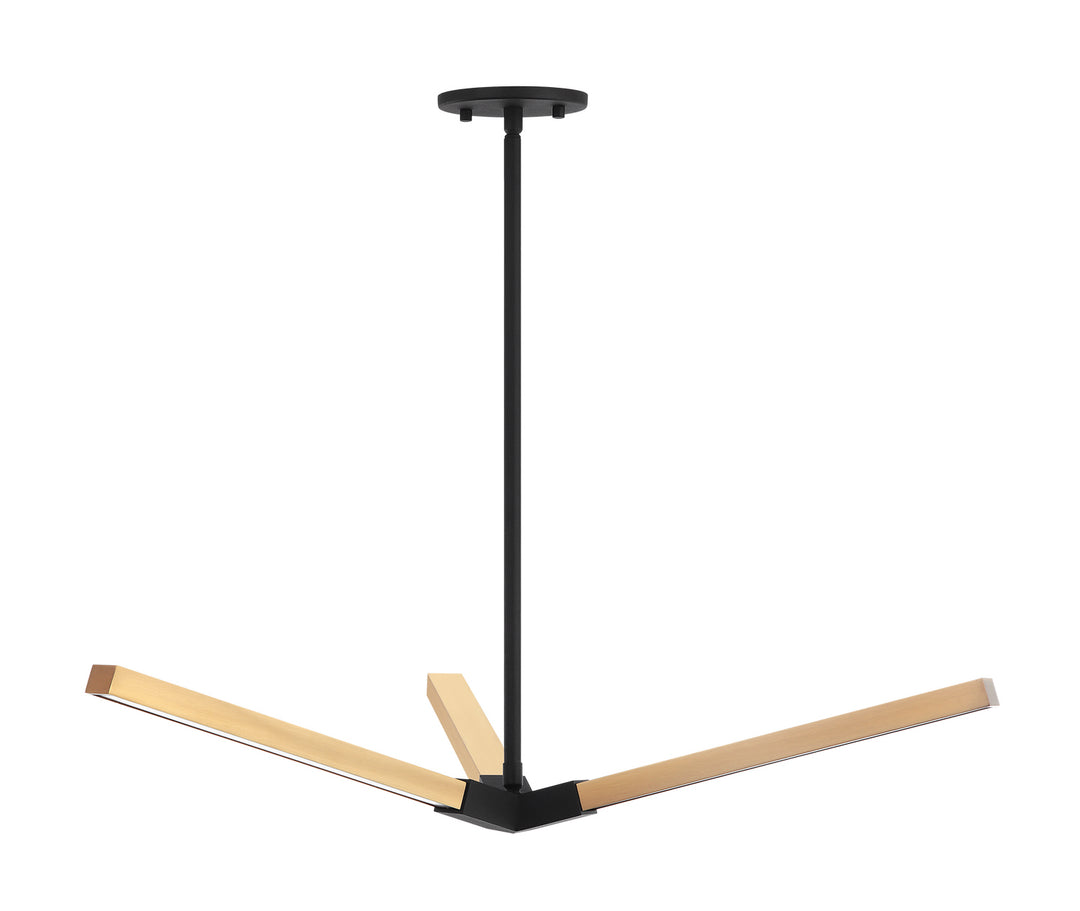 Asterisk LED Pendant in Matte Black + Chrome - available from The Lighting Shoppe, trusted by Canadian homeowners