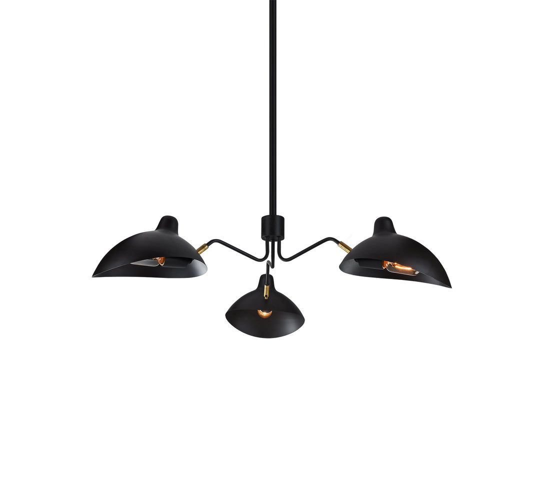 Droid Three Light Pendant in Bronze & Brushed Gold - available from The Lighting Shoppe, trusted by Canadian homeowners