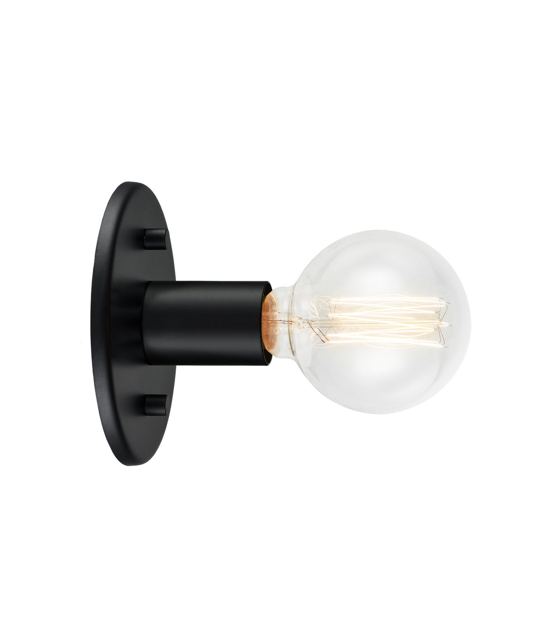 Kasa One Light Wall Sconce/Ceiling Mount in Black - available from The Lighting Shoppe, trusted by Canadian homeowners