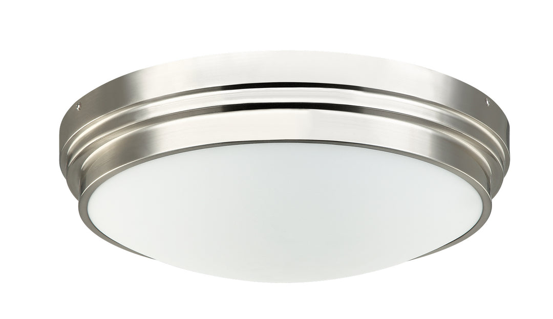 Fresh Colonial Three Light Ceiling Mount in Brushed Nickel - available from The Lighting Shoppe, trusted by Canadian homeowners