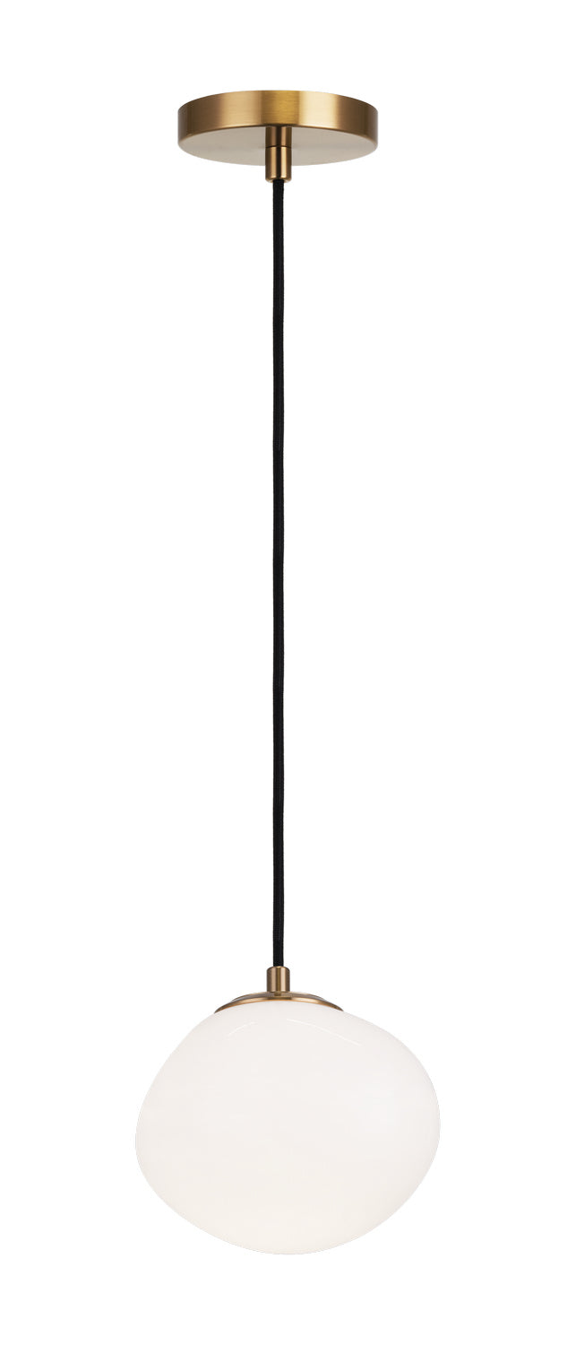 Melotte One Light Chandelier in Aged Gold Brass - available from The Lighting Shoppe, trusted by Canadian homeowners