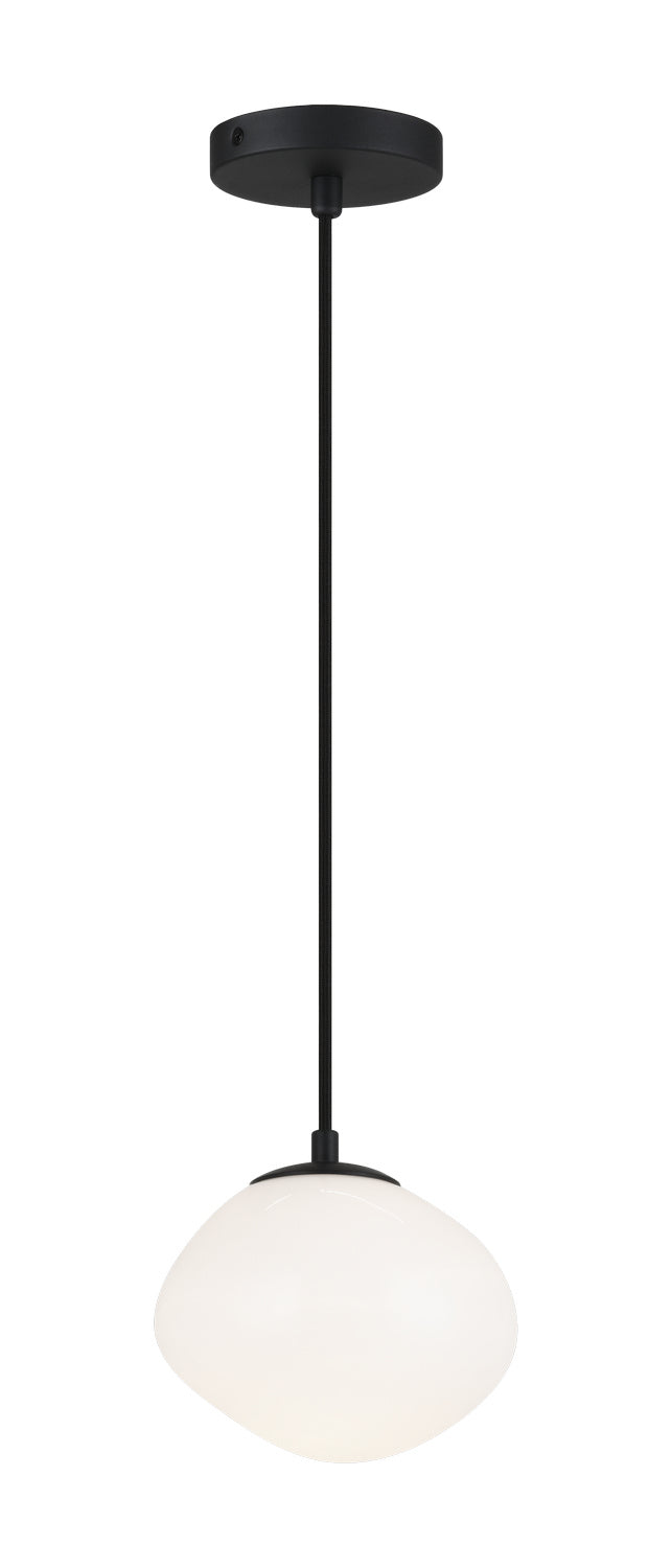 Melotte One Light Chandelier in Black - available from The Lighting Shoppe, trusted by Canadian homeowners